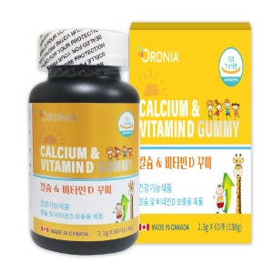칼슘 &amp; 비타민D 꾸미 (과일 펙틴) 60구미
